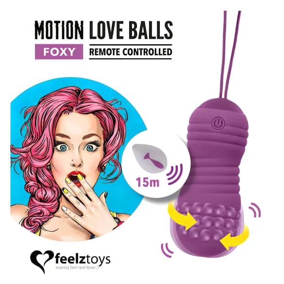 FeelzToys - vibracijsko jajce - vodoodporno - vijolično