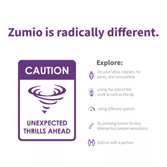 Zumio Soft - polnilni vibrator za klitoris - vijoličen