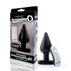 Screaming Plug XL - analni vibrator - črna