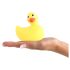 My Duckie 2.0 - vodoodporen klitoris vibracijski raček (rumen)