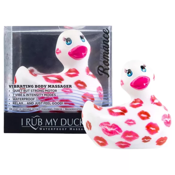 My Duckie Romance 2.0 - vodoodporen vibrator za klitoris (belo-rožnat)