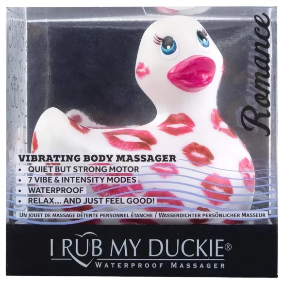 My Duckie Romance 2.0 - vodoodporen vibrator za klitoris (belo-rožnat)