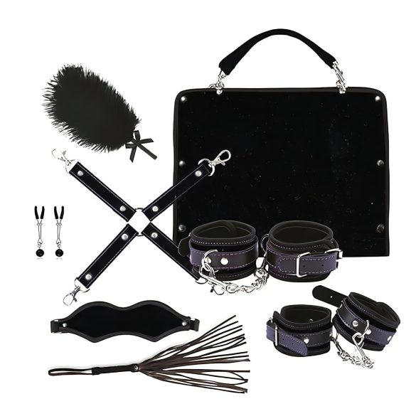 RS Soiree Kinky Me Softly - BDSM vezalni set - črna (7-delni)