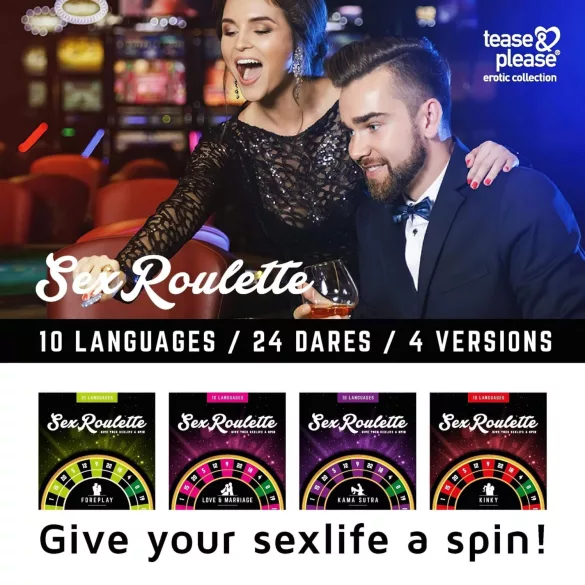 Sex Roulette Kama Sutra - erotična družabna igra (v 10 jezikih)
