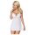 Obsessive 810-BAB-2 - čipkasti babydoll in tangice (bela)
