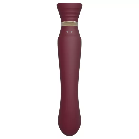 ZALO Queen - vibrators za G-točko in klitoris - valovanje zraka - rdeč