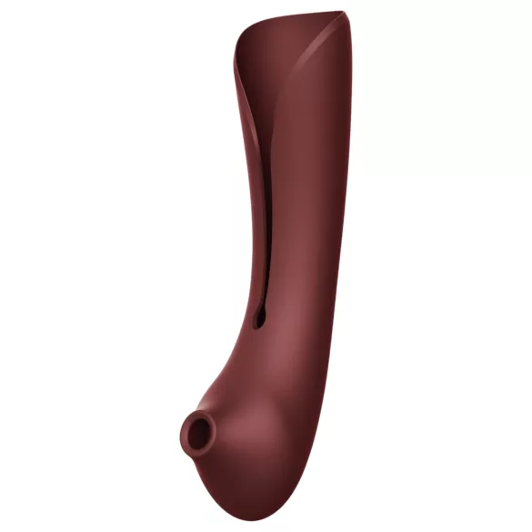 ZALO Queen - vibrators za G-točko in klitoris - valovanje zraka - rdeč