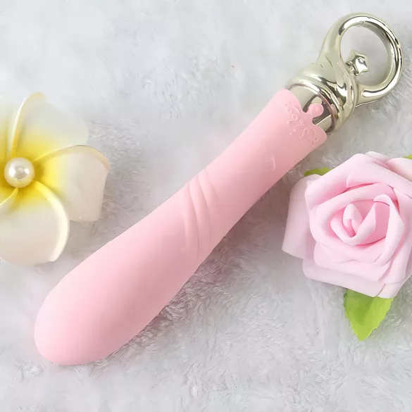 ZALO Courage Heating - vibrator za G-točko - ogrevanje - polnjenje - roza