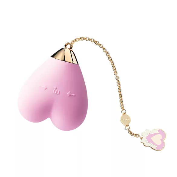 ZALO Baby Heart - aplikacijo voden vibrator za klitoris (vijoličen)