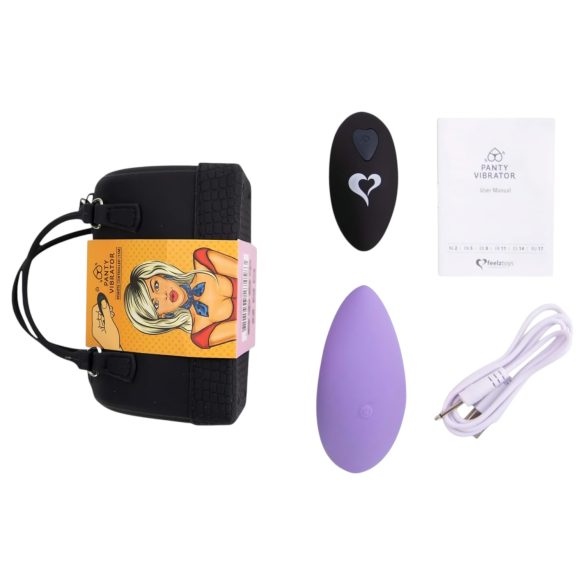 FEELZTOYS Hlačke - brezžični klitoralni vibrator z akumulatorjem (vijoličen)
