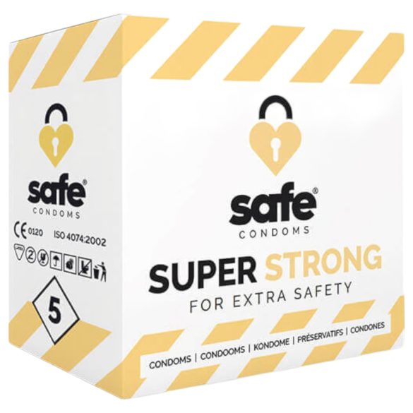 SAFE Super Strong - ekstra močan kondom (5 kos)