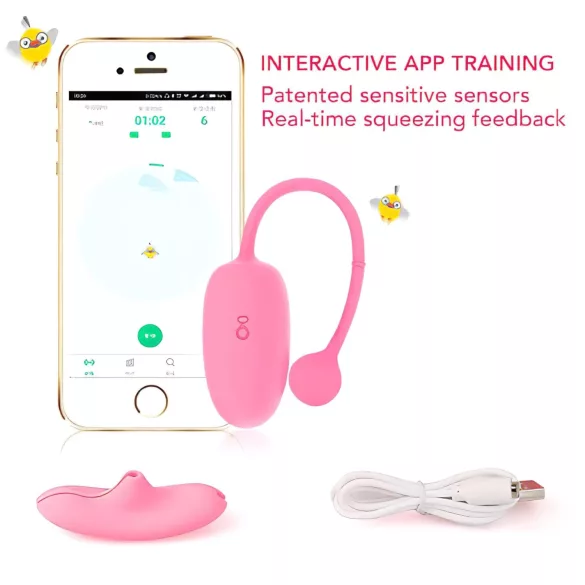 Magic Motion Kegel Coach - vibracijska gejša kroglica (roza)