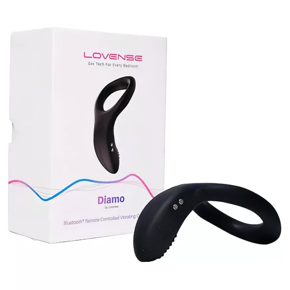 LOVENSE Diamo - pameten vibrirajoč obroček za penis (črn)