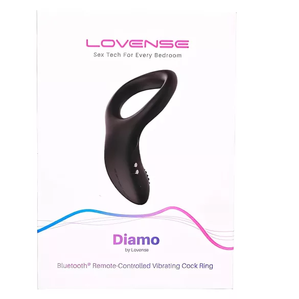 LOVENSE Diamo - pameten vibrirajoč obroček za penis (črn)