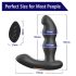 Aixiasia Hiross - črni rotacijski analni vibrator