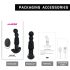 Aixiasia Abake - rotacijski analni vibrator (črn)