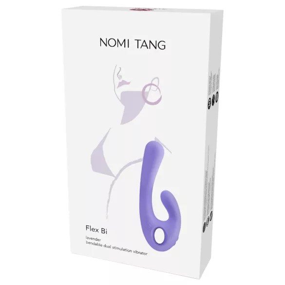 Nomi Tang - vibrator z gibljivo ročico za klitoris - polnjenje - vijoličen