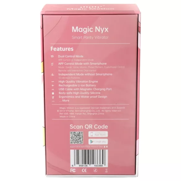 Magic Motion - vibrator za klitoris - vodoodporen - koralna