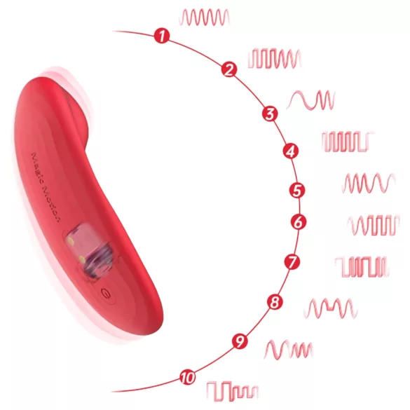 Magic Motion - vibrator za klitoris - vodoodporen - koralna