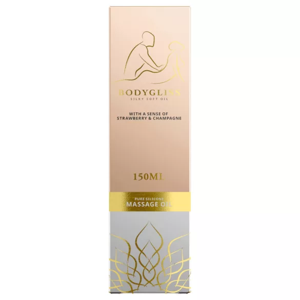 Bodygliss - masažno olje in lubrikant - jagoda - 150 ml