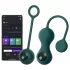 Magic Motion Crystal Duo - aplikacijo upravljane vibracijske gejša kroglice (zelene)