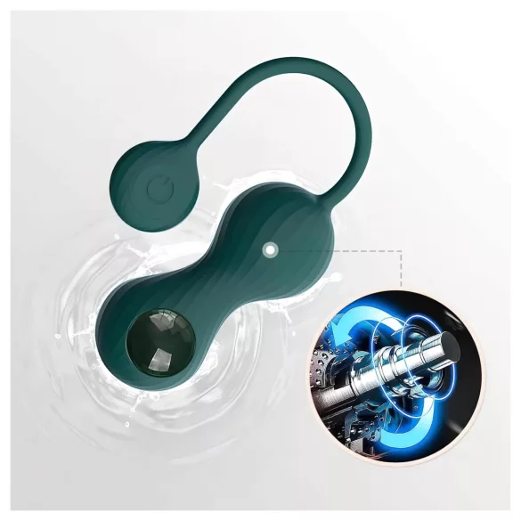 Magic Motion Crystal Duo - aplikacijo upravljane vibracijske gejša kroglice (zelene)