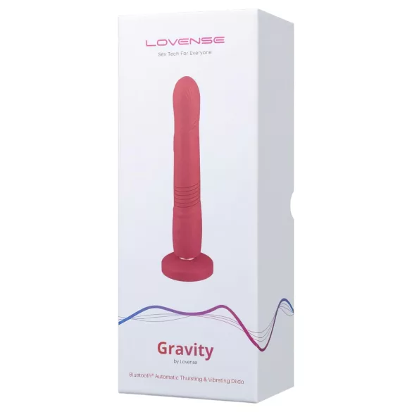 LOVENSE Gravity - akumulatorski, potisni vibrator (rdeč)