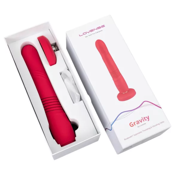 LOVENSE Gravity - akumulatorski, potisni vibrator (rdeč)