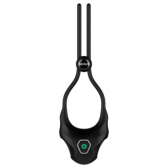 Nexus Forge - vibracijski obroč za penis - nastavljiv - črna