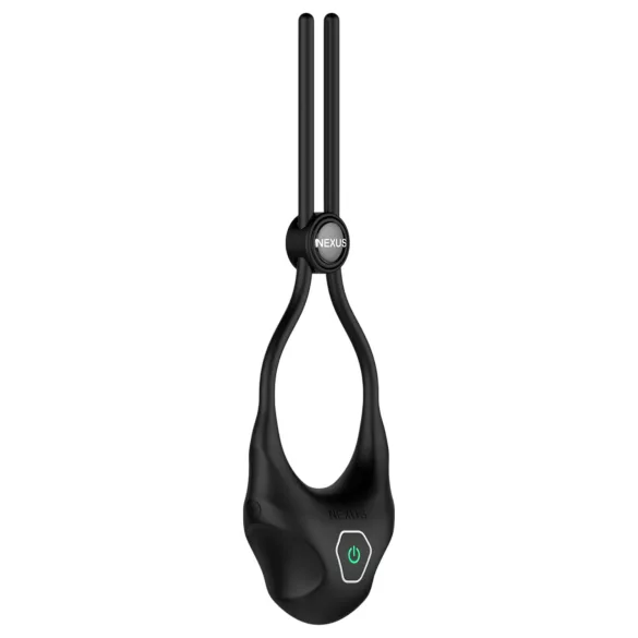 Nexus Forge - vibracijski obroč za penis - nastavljiv - črna