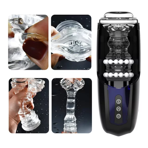Magic Motion Xone - masturbator za moške, upravljan z aplikacijo (moder)