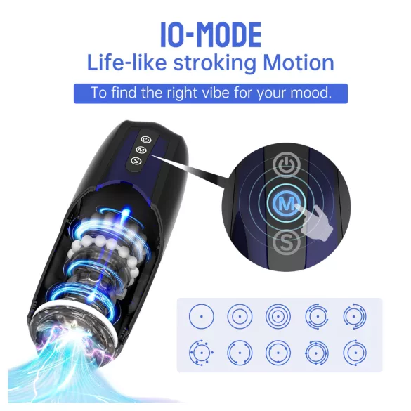 Magic Motion Xone - masturbator za moške, upravljan z aplikacijo (moder)