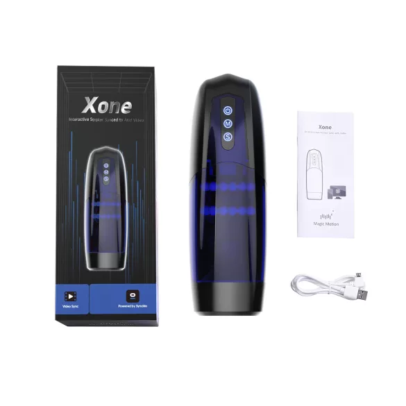 Magic Motion Xone - masturbator za moške, upravljan z aplikacijo (moder)