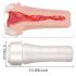 Tracy's Dog 3D Masturbator - realistična vagina v ohišju (bela-naravna)